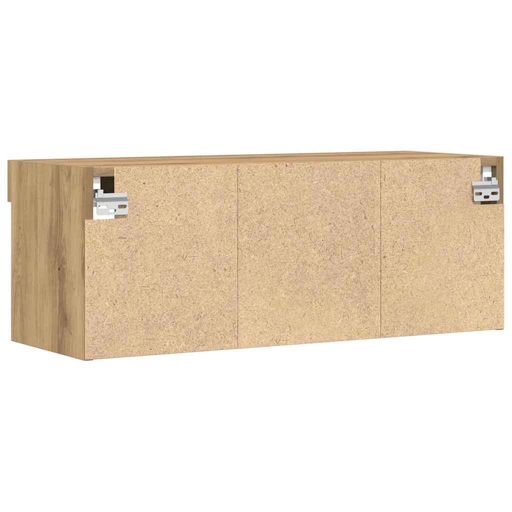 TV-Schrankset 2 pcs Artisan-Eiche 80 x 30 x 30 cm Holzwerkstoff