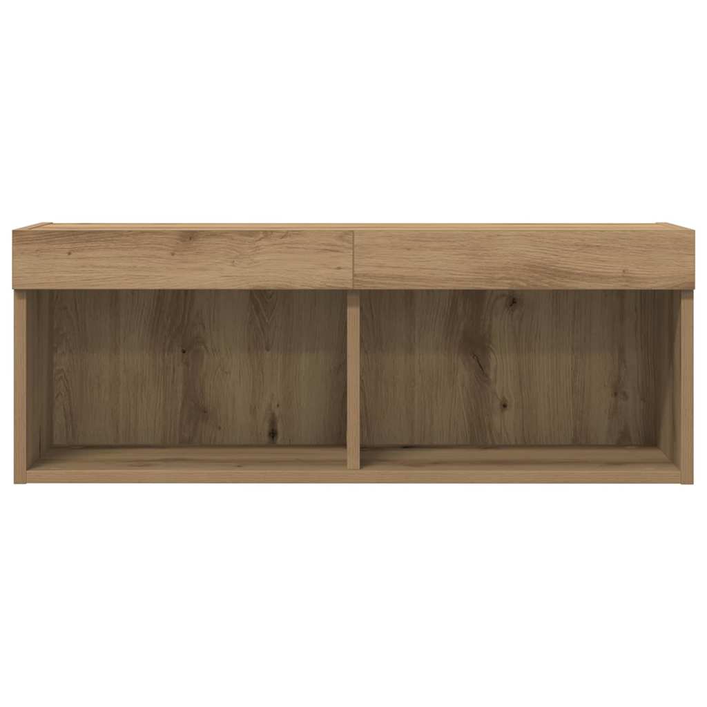 TV-Schrankset 2 pcs Artisan-Eiche 80 x 30 x 30 cm Holzwerkstoff