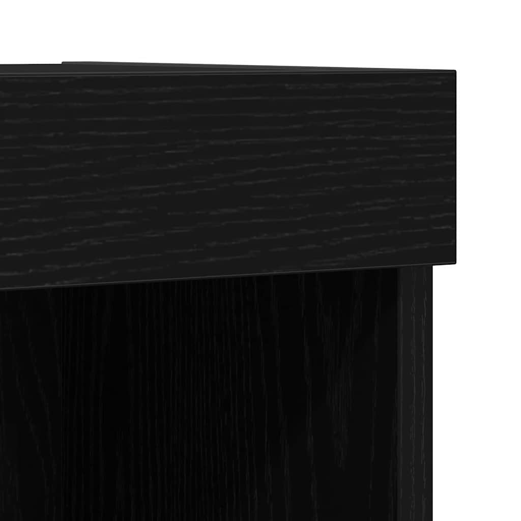 TV-Schrankset 2 pcs Schwarz Eichen-Optik 80 x 30 x 30 cm