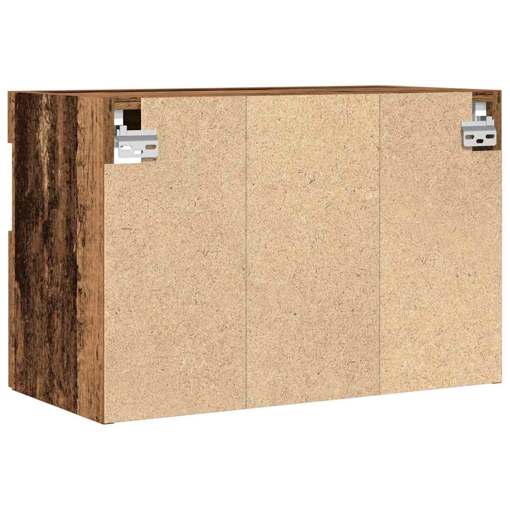 TV-Wandschrank mit LED Altholz 60 x 30 x 40 cm Holzwerkstoff
