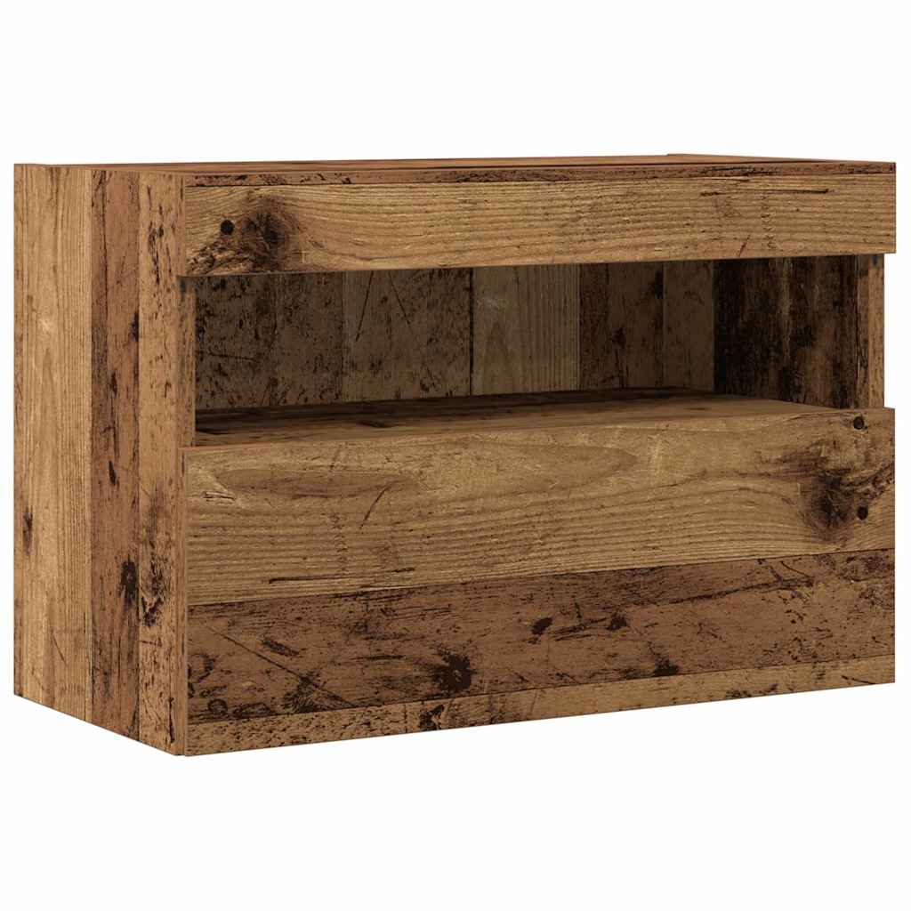 TV-Wandschrank 2 pcs Altholz 60 x 30 x 40 cm Holzwerkstoff