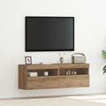 TV-Wandschrank mit LED 2 pcs Artisan-Eiche 60 x 30 x 40 cm