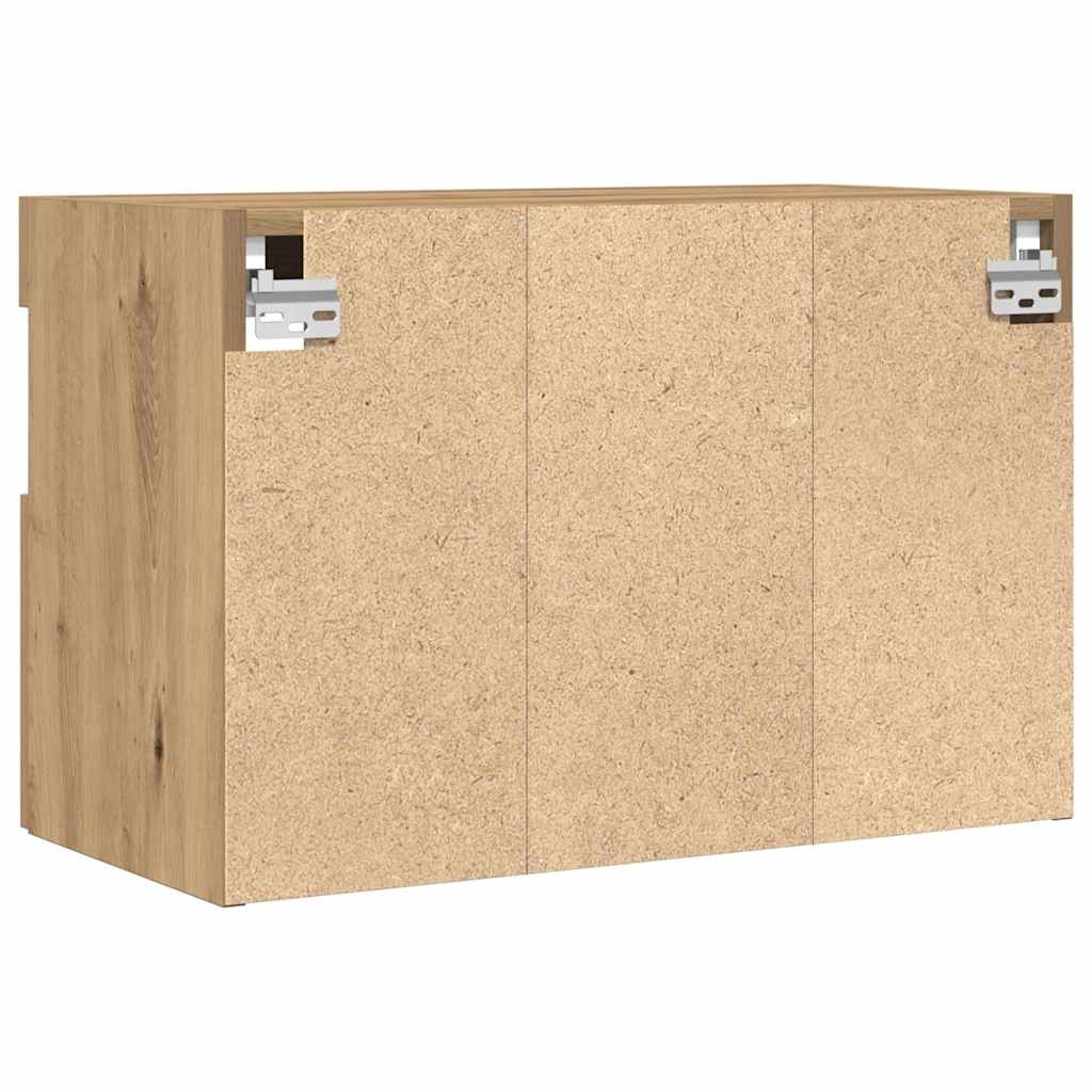 TV-Wandschrank mit LED 2 pcs Artisan-Eiche 60 x 30 x 40 cm