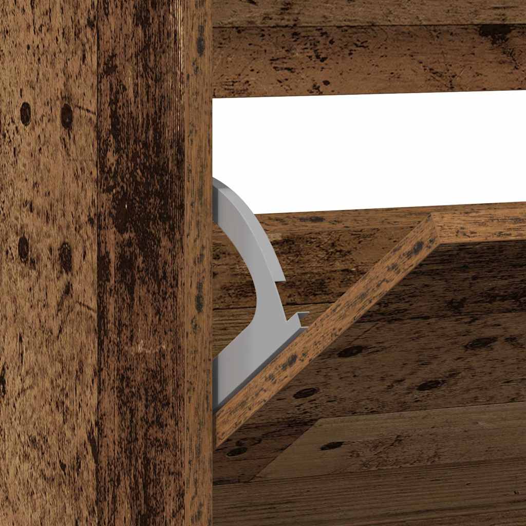 Schuhschrank mit Regal Altholz 80 x 21 x 87,5 cm Holzwerkstoff