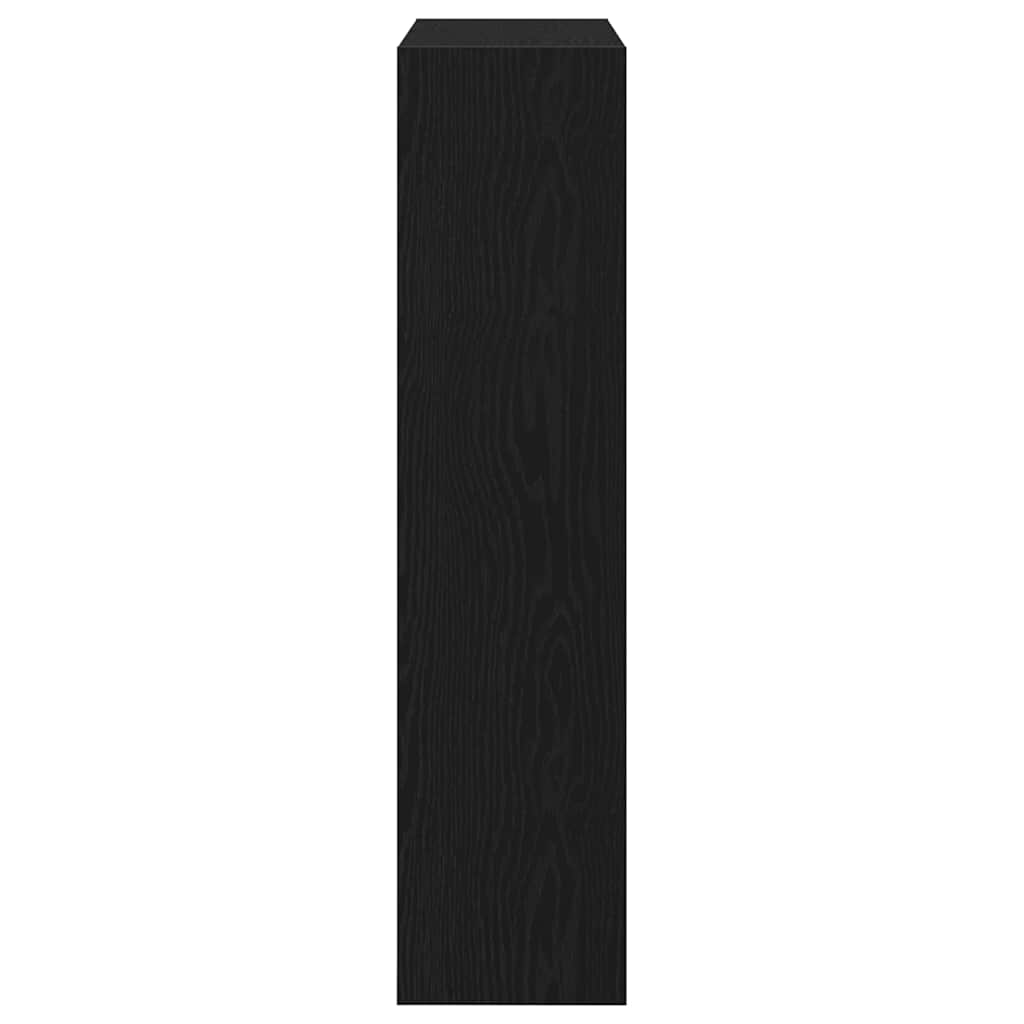 Schuhschrank mit Regal Schwarz Eichen-Optik 80 x 21 x 87,5 cm
