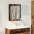 Spiegel Altholz 50 x 12 x 60 cm Glas und engineered Holz