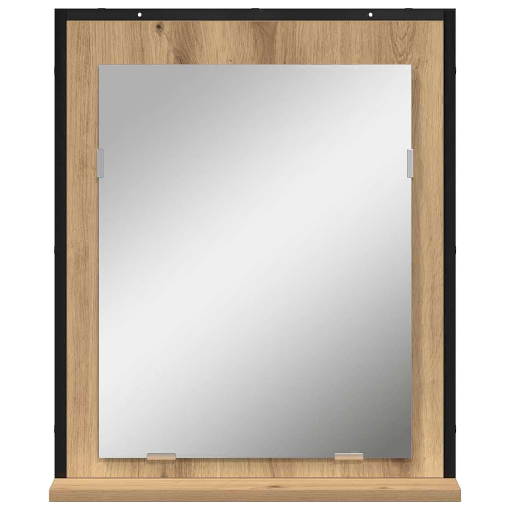 Spiegel Artisan-Eiche 50 x 12 x 60 cm Glas und engineered Holz
