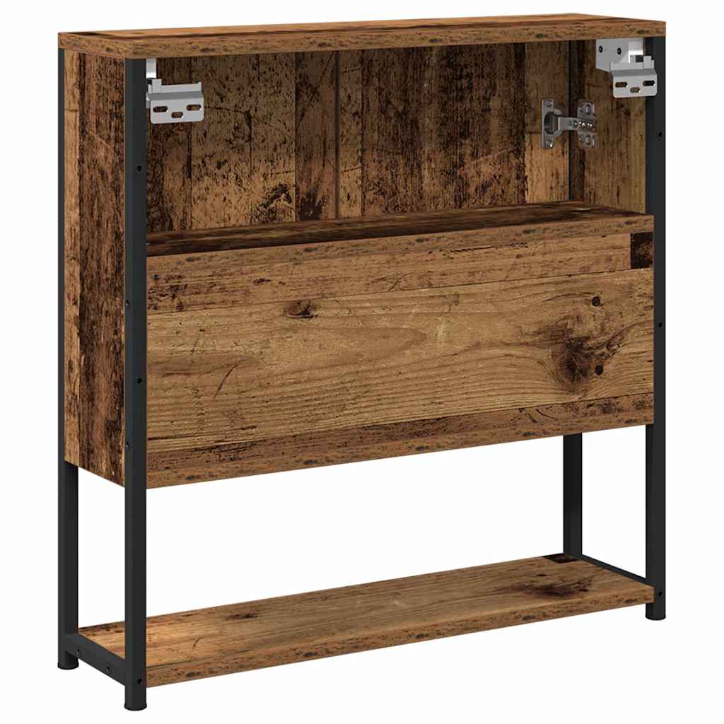 Spiegelschrank mit Regal Altholz 60 x 16 x 60 cm Holzwerkstoff