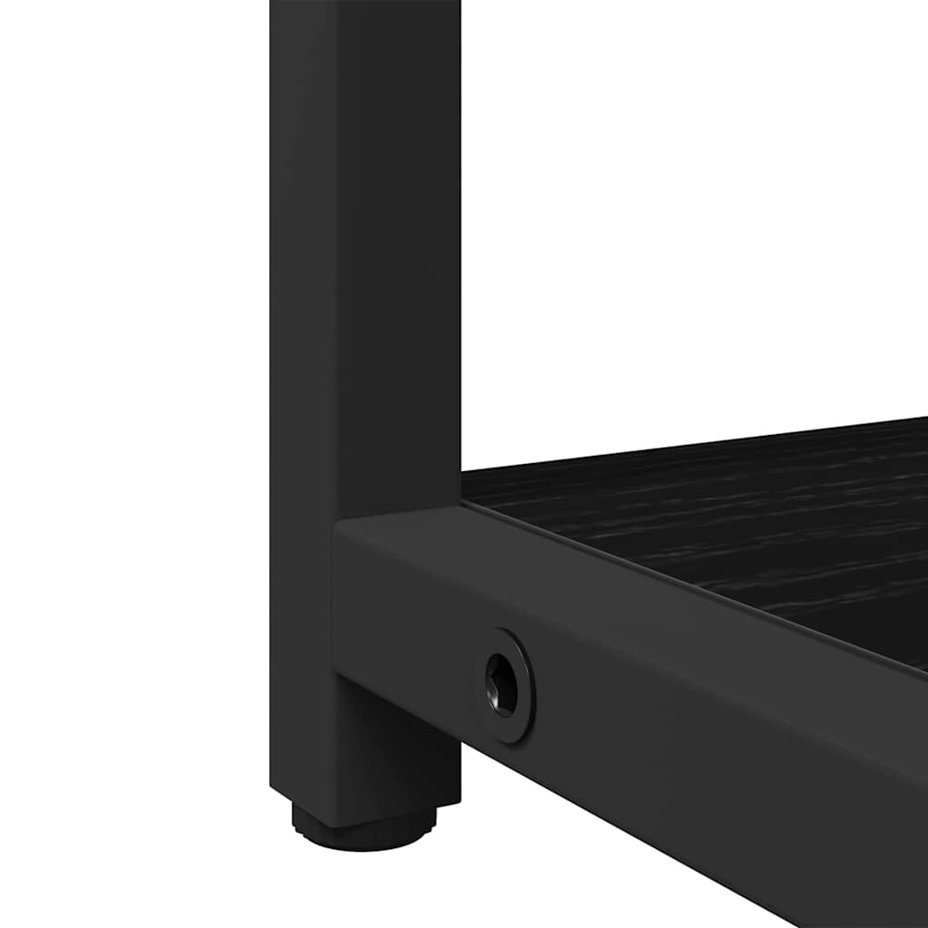 Spiegelschrank mit Regal Schwarz Eichen-Optik 60 x 16 x 60 cm