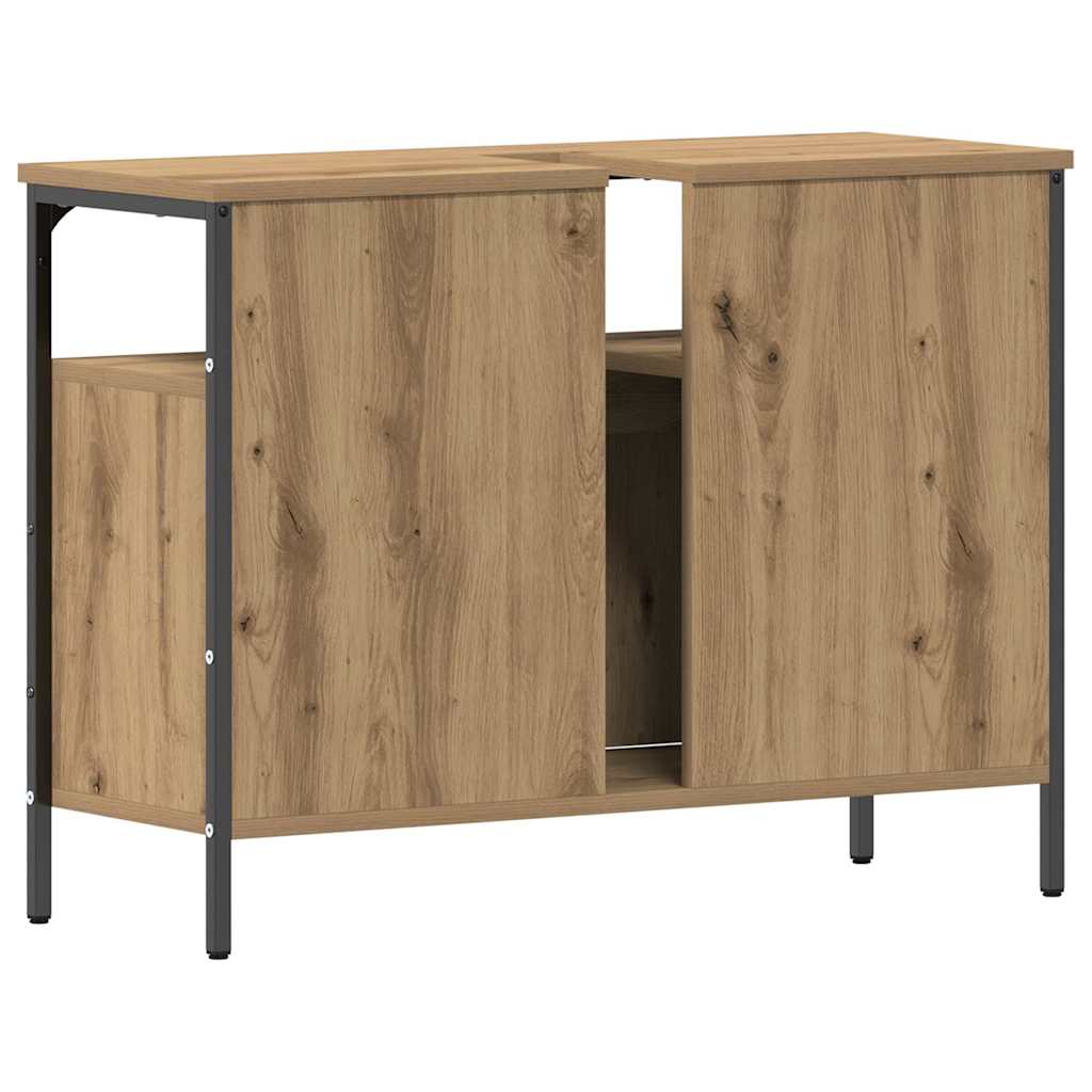 Waschbeckenschrank Artisan-Eiche 80 x 30 x 60 cm Holzwerkstoff