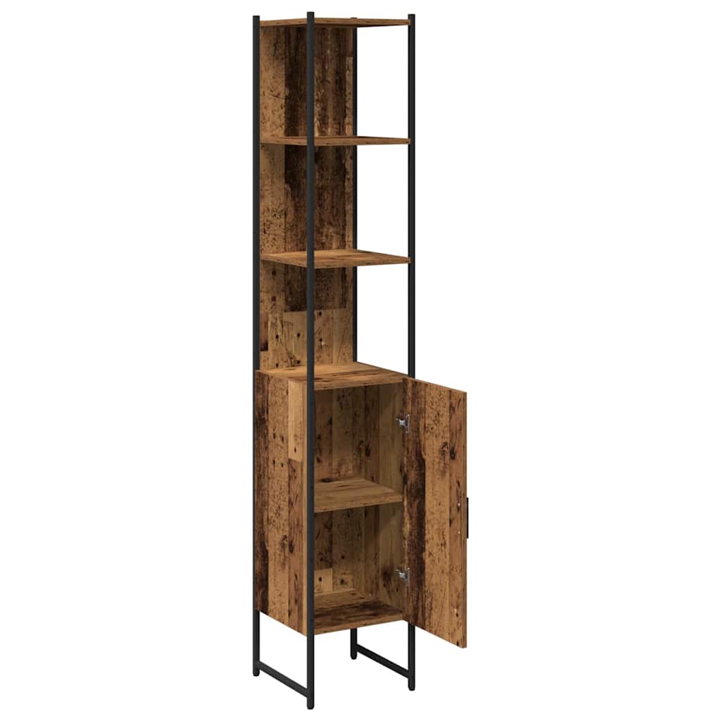 Badezimmerschrank Altholz 33 x 33 x 185,5 cm Holzwerkstoff