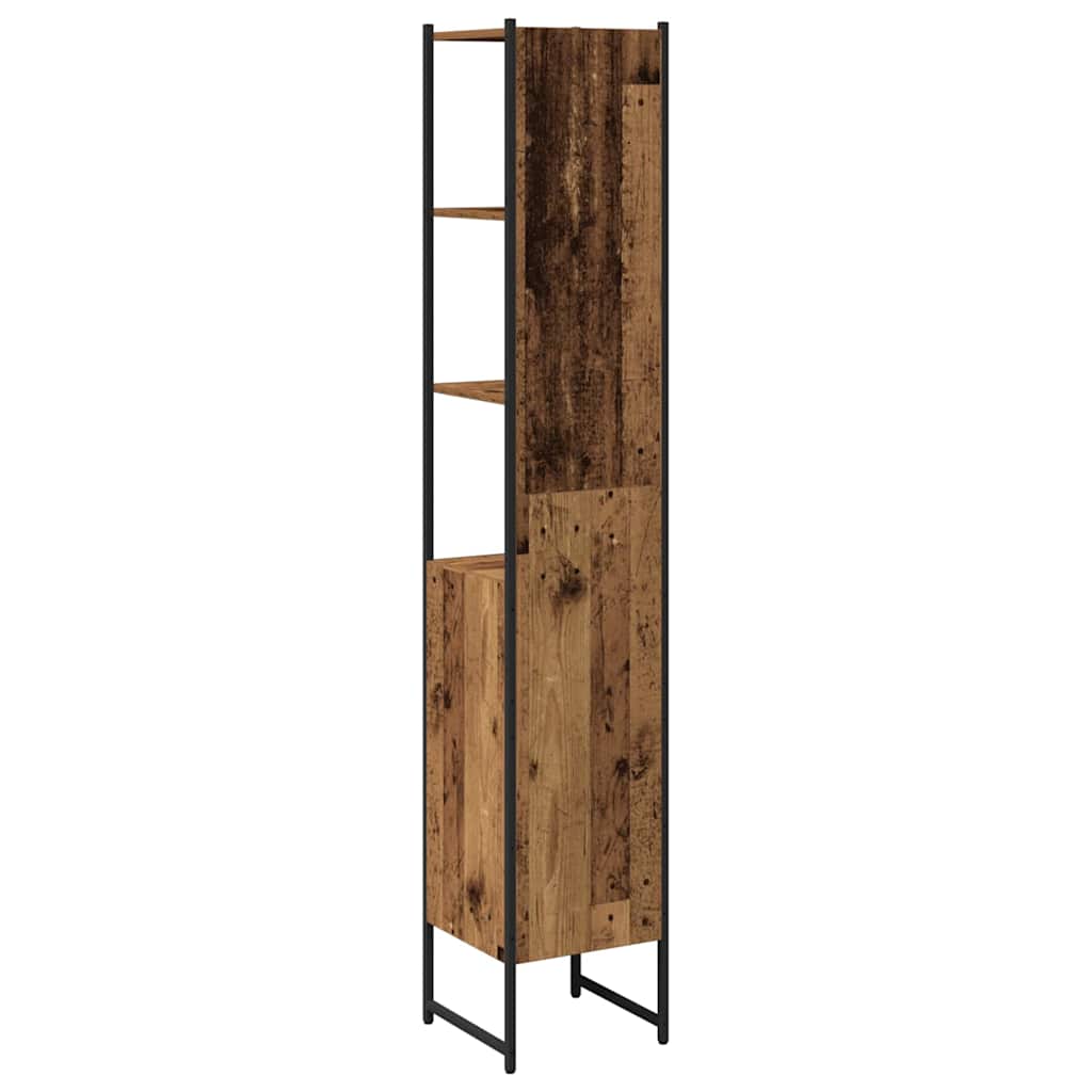 Badezimmerschrank Altholz 33 x 33 x 185,5 cm Holzwerkstoff