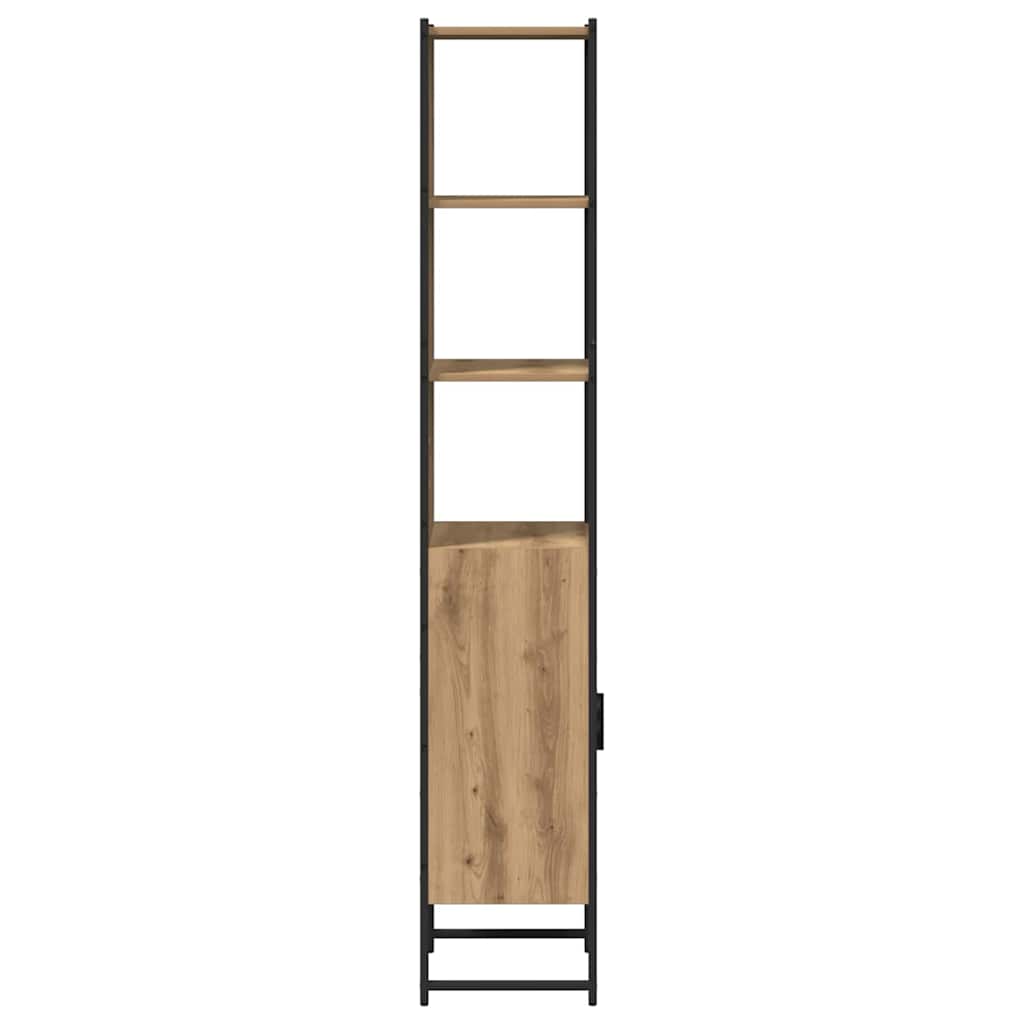 Badezimmerschrank mit Regal Artisan-Eiche 33 x 33 x 185,5 cm