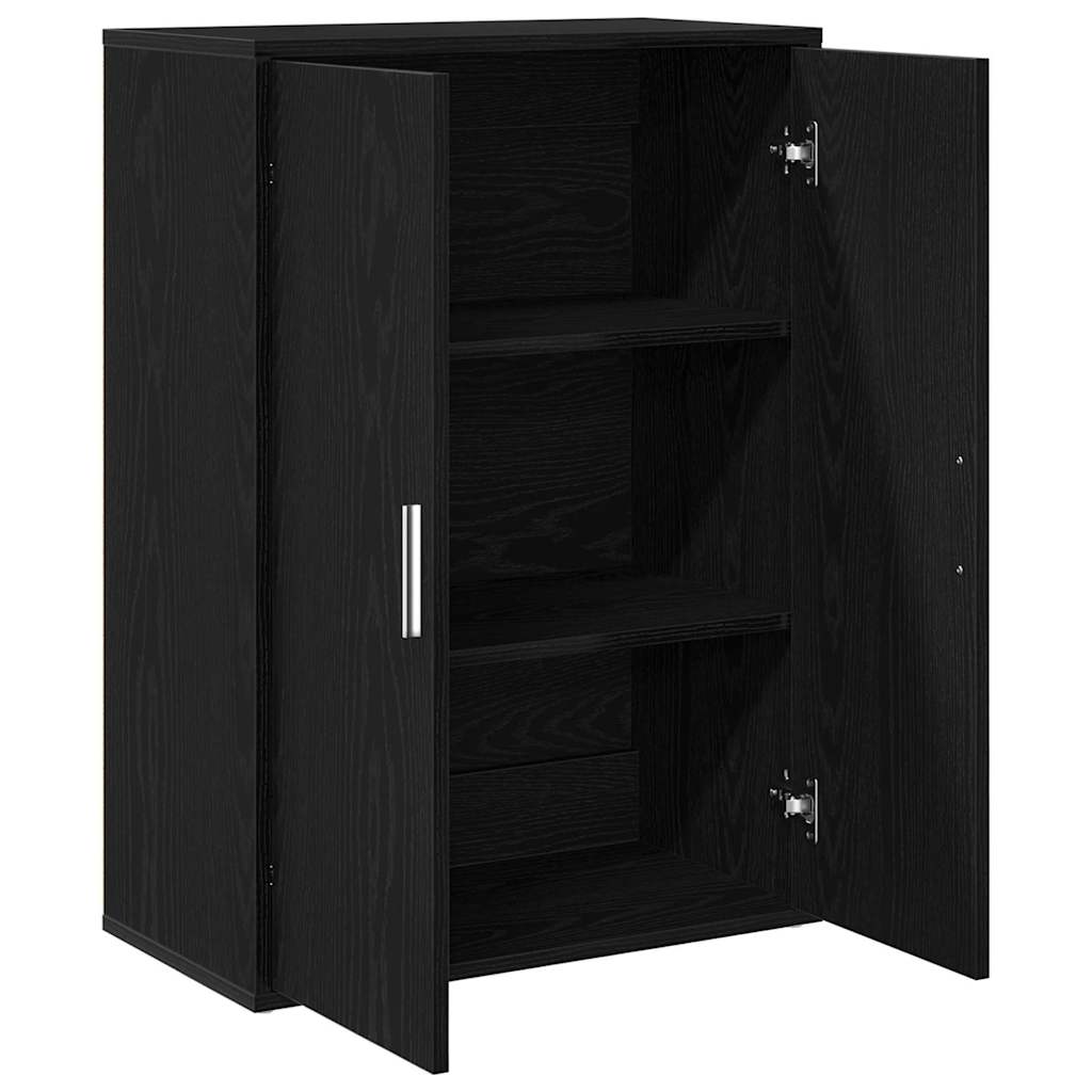 Sideboard Schwarz Eichen-Optik 60 x 31 x 84 cm Holzwerkstoff