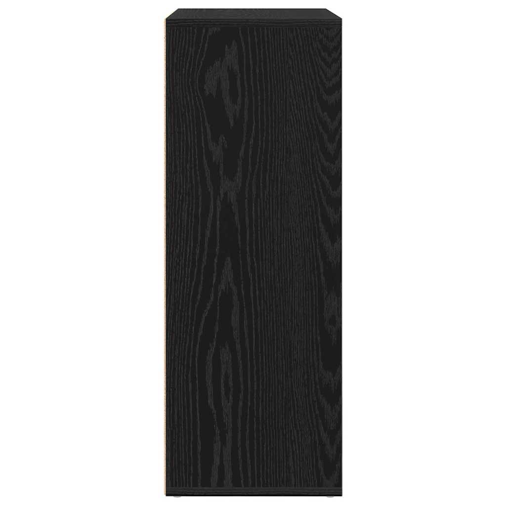 Sideboard Schwarz Eichen-Optik 60 x 31 x 84 cm Holzwerkstoff