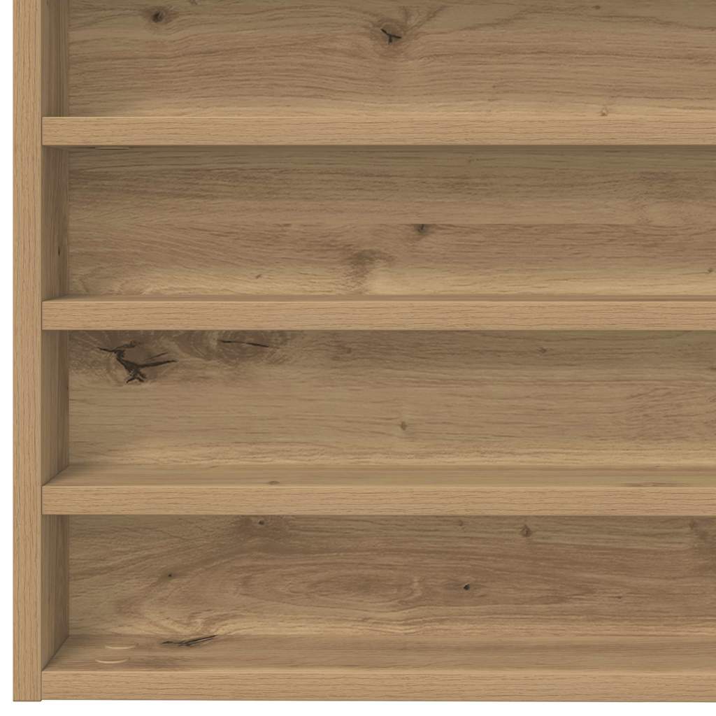 Vitrine mit Regal Artisan-Eiche 100 x 8,5 x 50 cm Holzwerkstoff