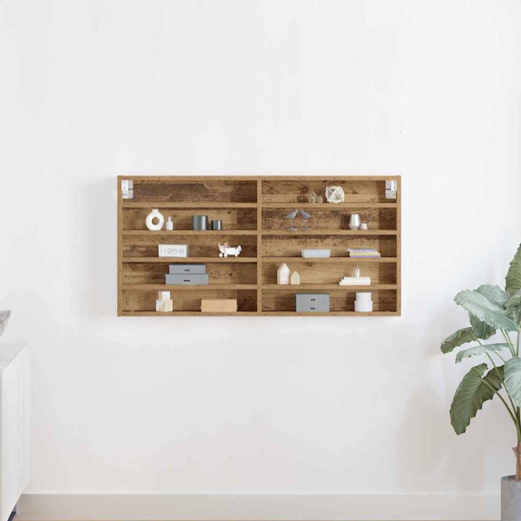 Vitrine mit Regal Artisan-Eiche 100 x 8,5 x 50 cm Holzwerkstoff