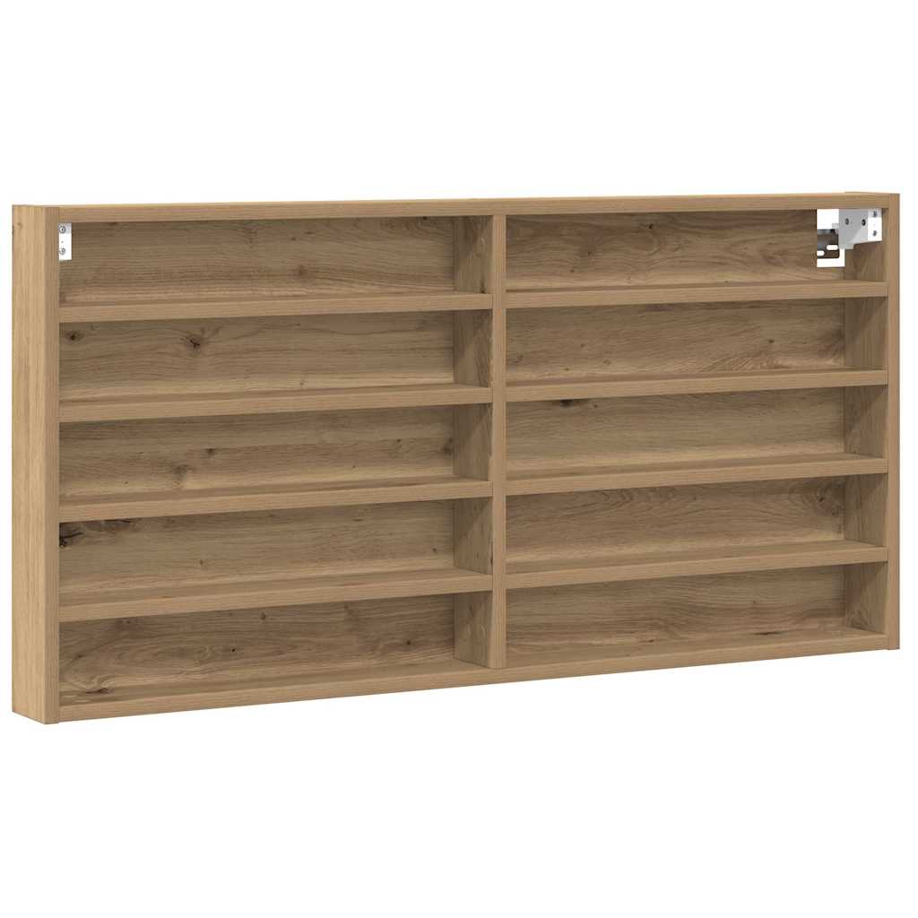 Vitrine mit Regal Artisan-Eiche 100 x 8,5 x 50 cm Holzwerkstoff
