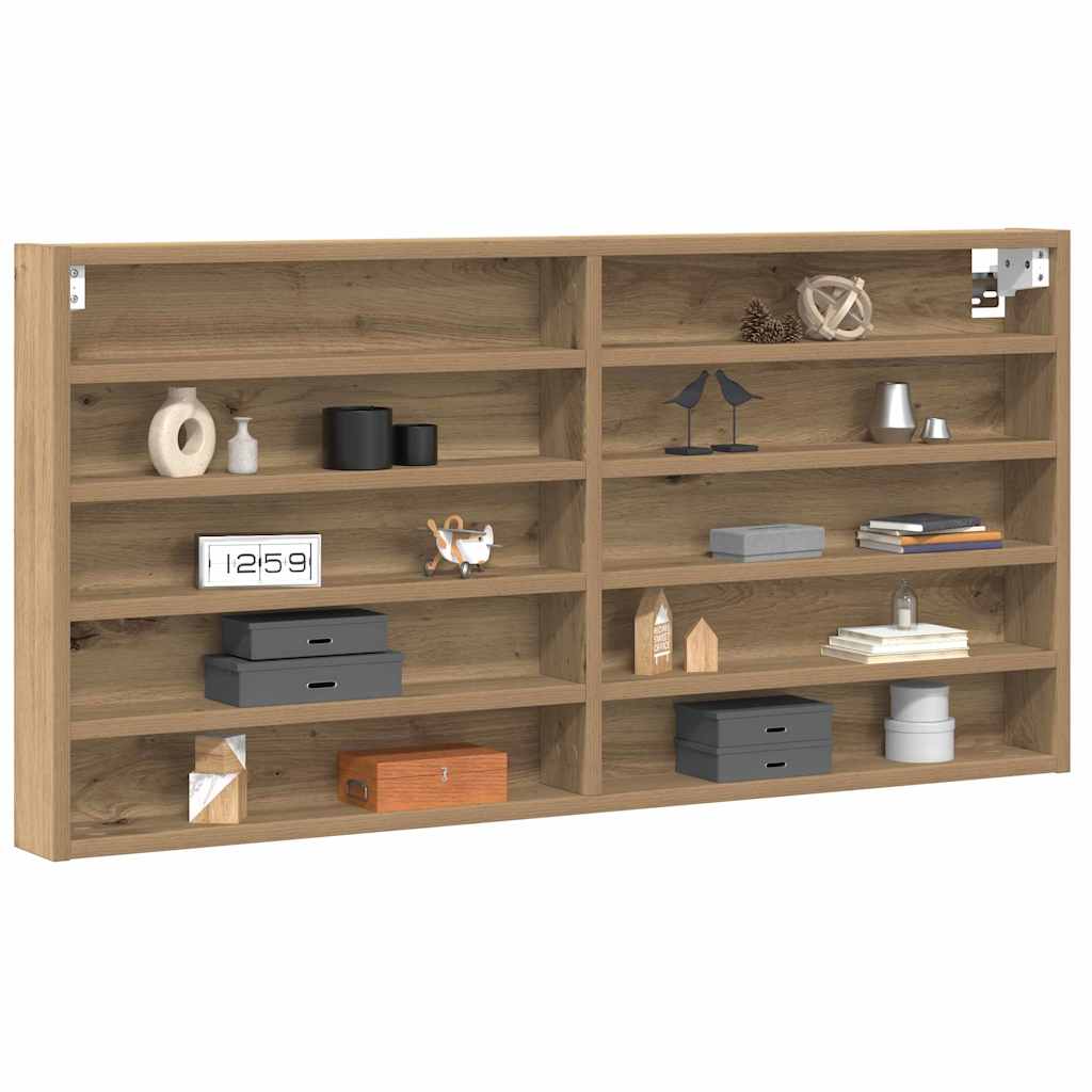 Vitrine mit Regal Artisan-Eiche 100 x 8,5 x 50 cm Holzwerkstoff