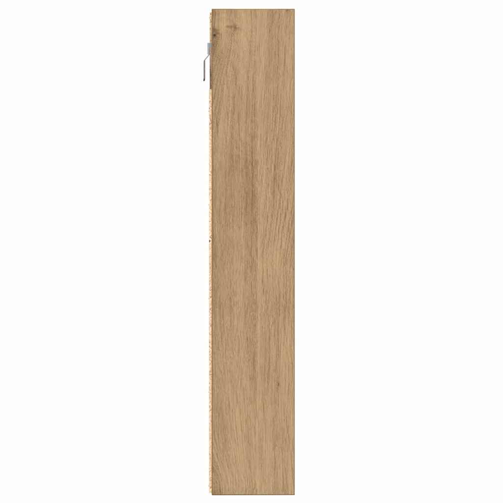 Vitrine mit Regal Artisan-Eiche 100 x 8,5 x 50 cm Holzwerkstoff