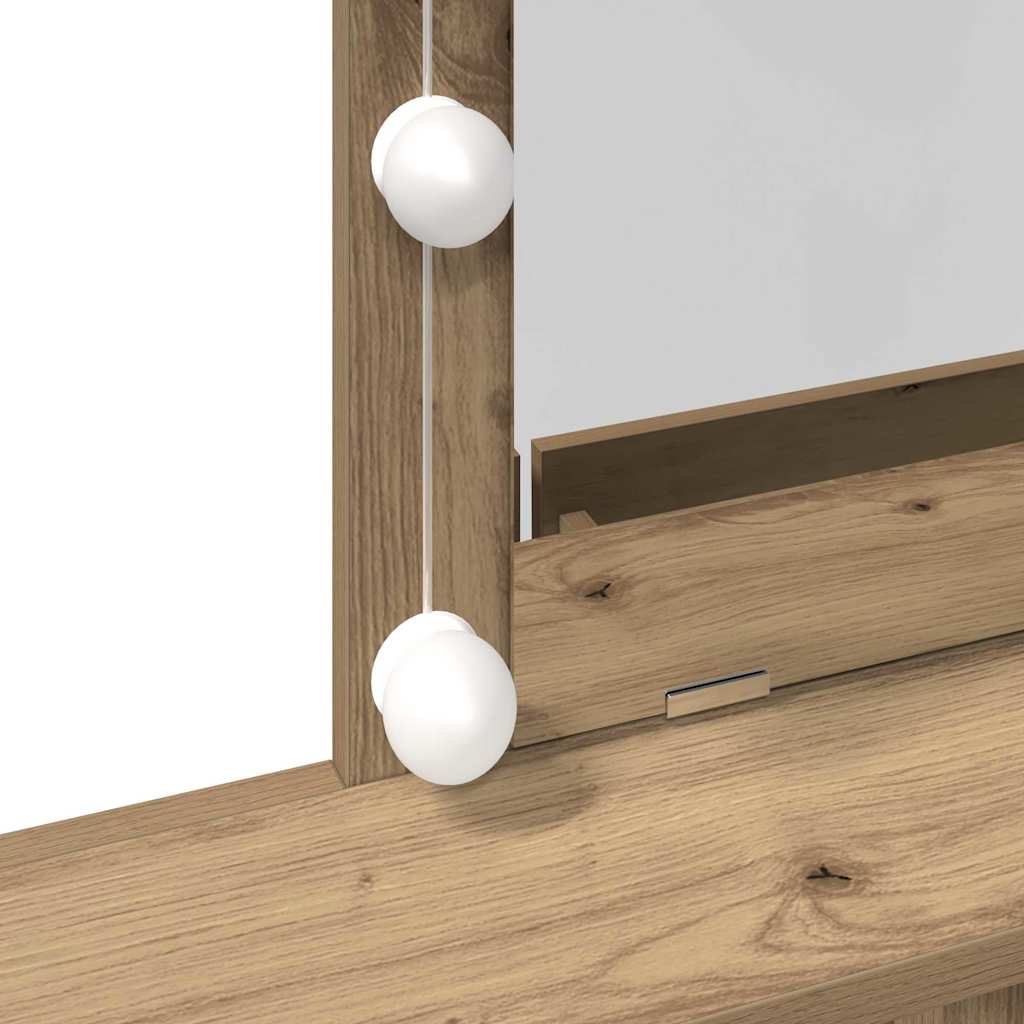 Schminktisch Artisan-Eiche 80 x 41 x 144,5 cm Holzwerkstoff