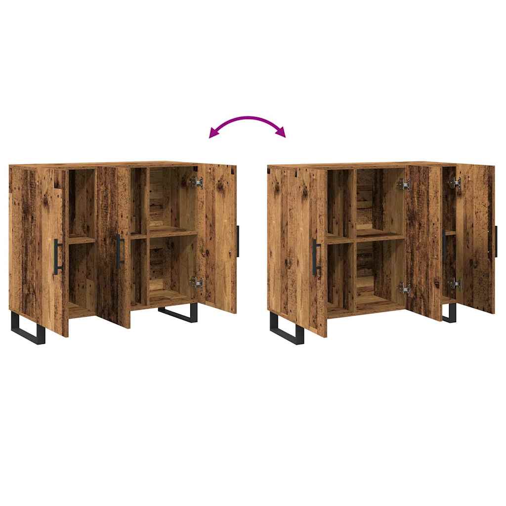 Sideboard Altholz 90 x 34 x 80 cm Holzwerkstoff