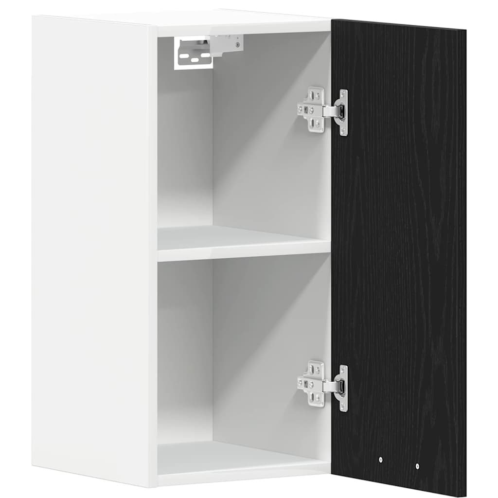 Hängeschrank Schwarz Eichen-Optik 30x31x60 cm Holzwerkstoff