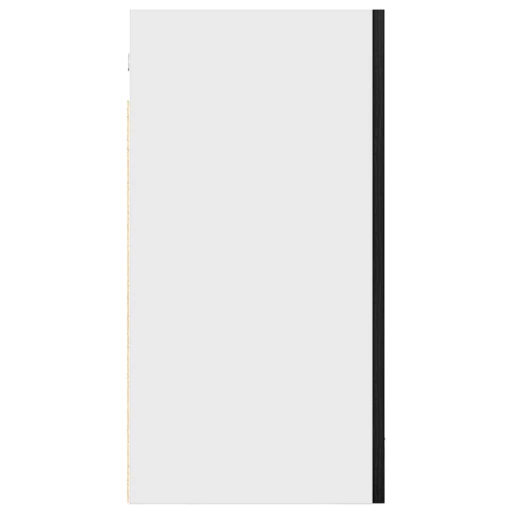 Hängeschrank Schwarz Eichen-Optik 40x31x60 cm Holzwerkstoff