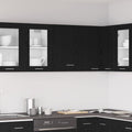 Hängeschrank Schwarz Eichen-Optik 50 x 31 x 60 cm Holzwerkstoff
