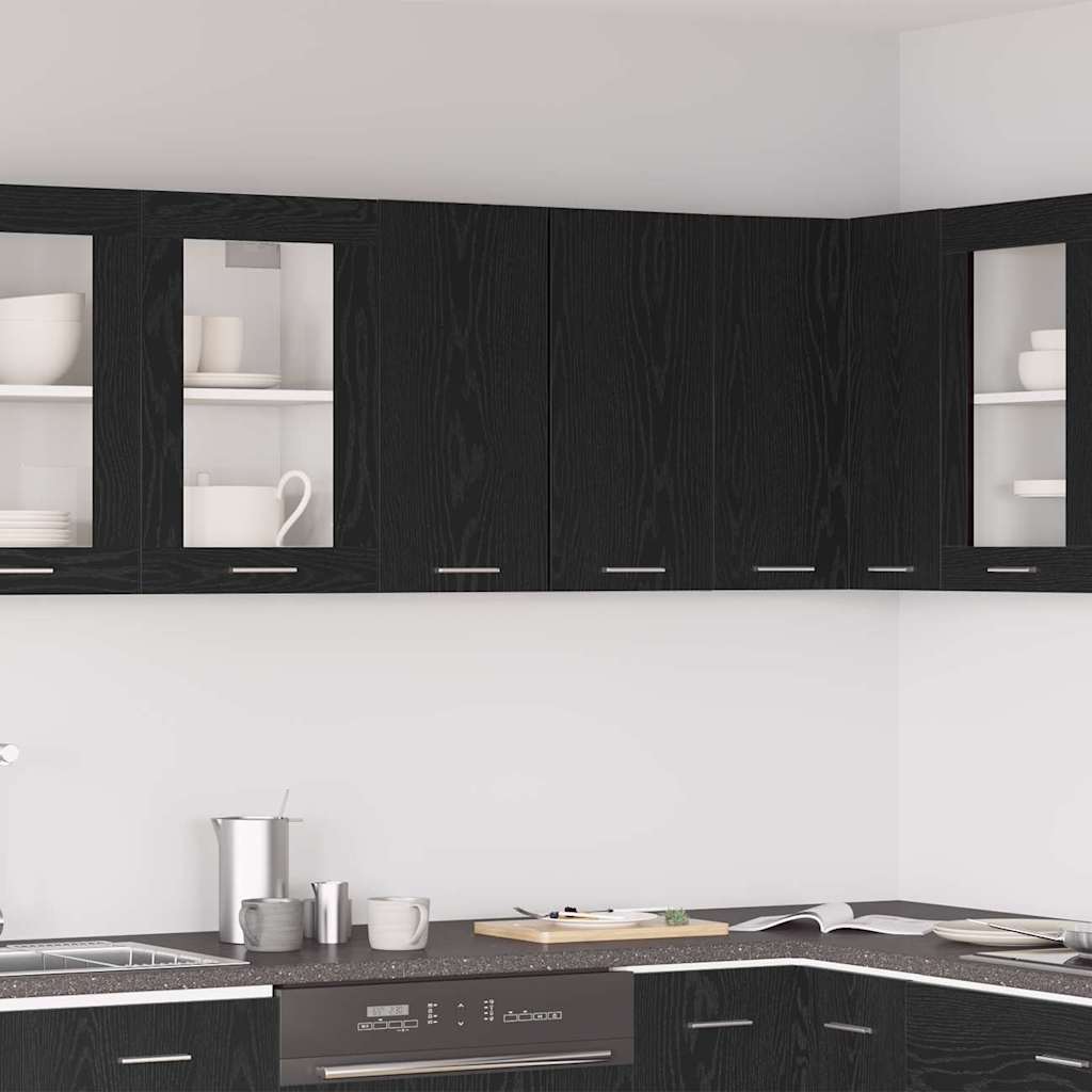 Hängeschrank Lyon Schwarz Eichen-Optik 60 x 31 x 60 cm