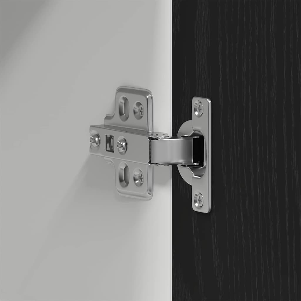 Hängeschrank Lyon Schwarz Eichen-Optik 80 x 31 x 60 cm