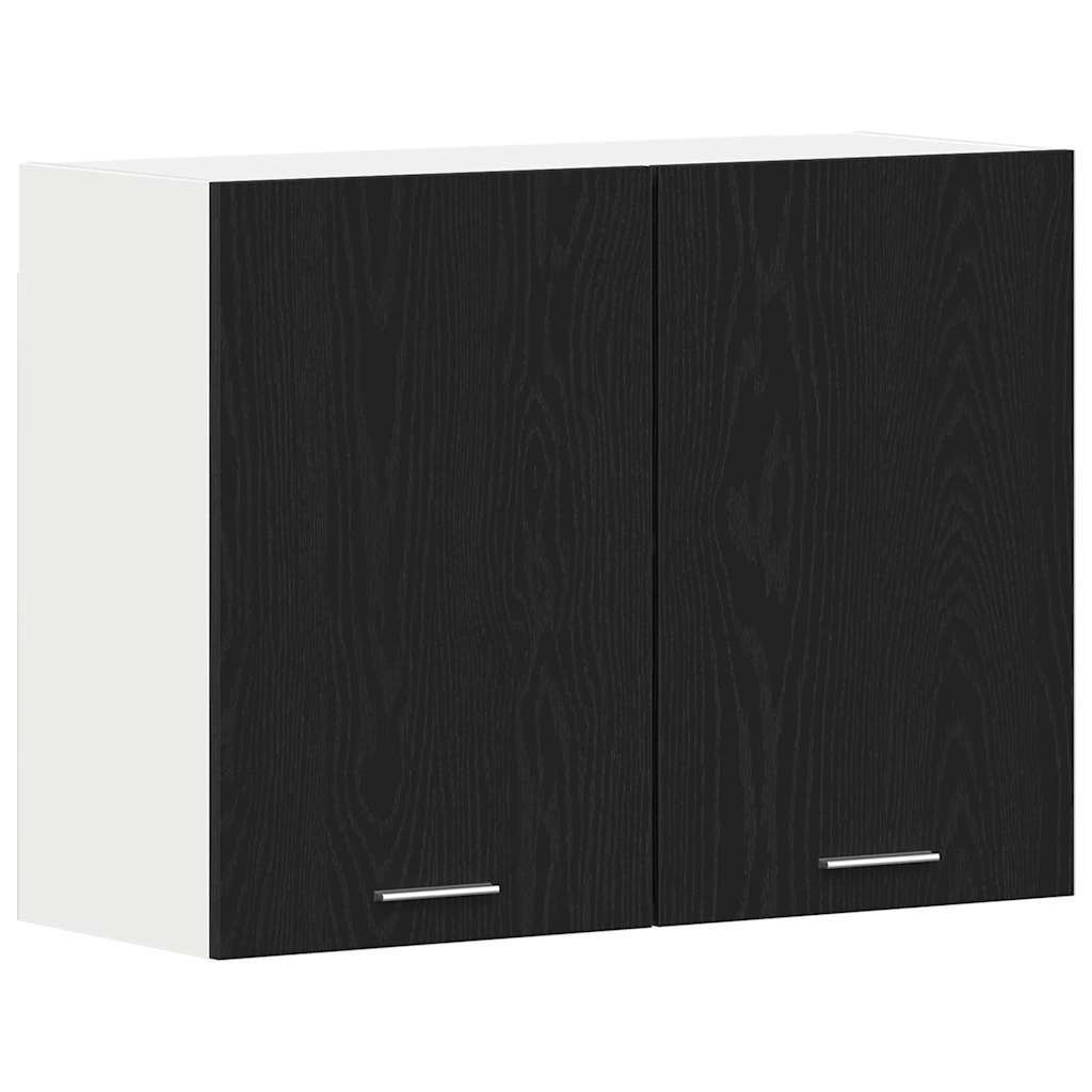 Hängeschrank Lyon Schwarz Eichen-Optik 80 x 31 x 60 cm