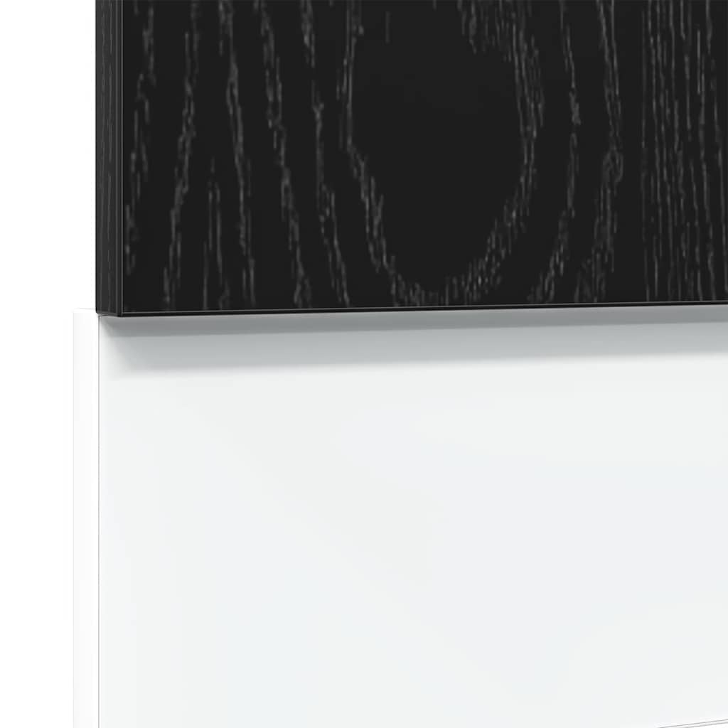 Geschirrspülerblende Lyon Schwarz Eichen-Optik 60x1,5x67 cm