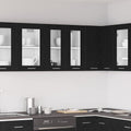 Hängeschrank Schwarz Eichen-Optik 60 x 31 x 60 cm Holzwerkstoff