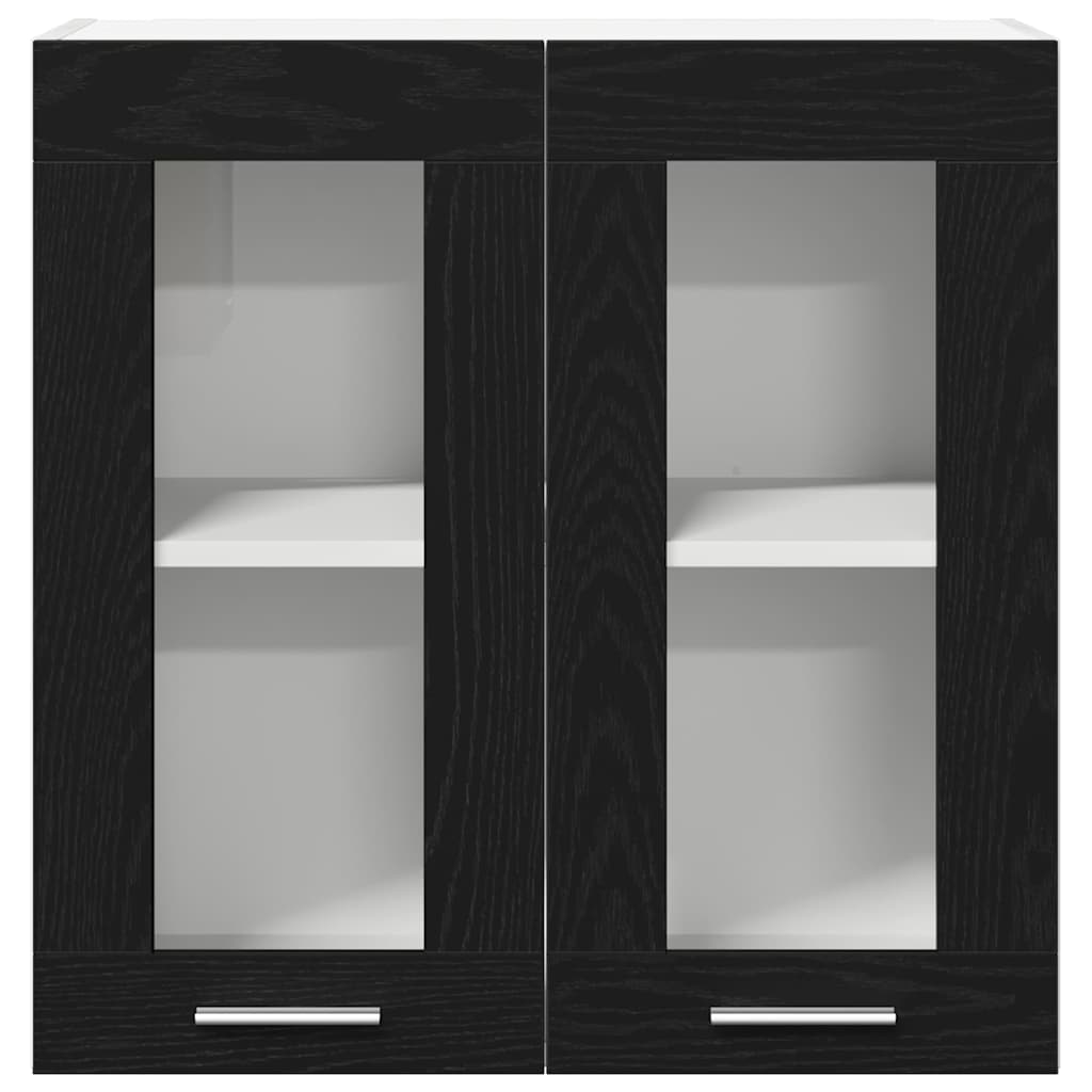 Hängeschrank Schwarz Eichen-Optik 60 x 31 x 60 cm Holzwerkstoff