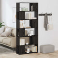 TV-Schrankset Schwarz 80 x 24 x 186 cm Holzwerkstoff