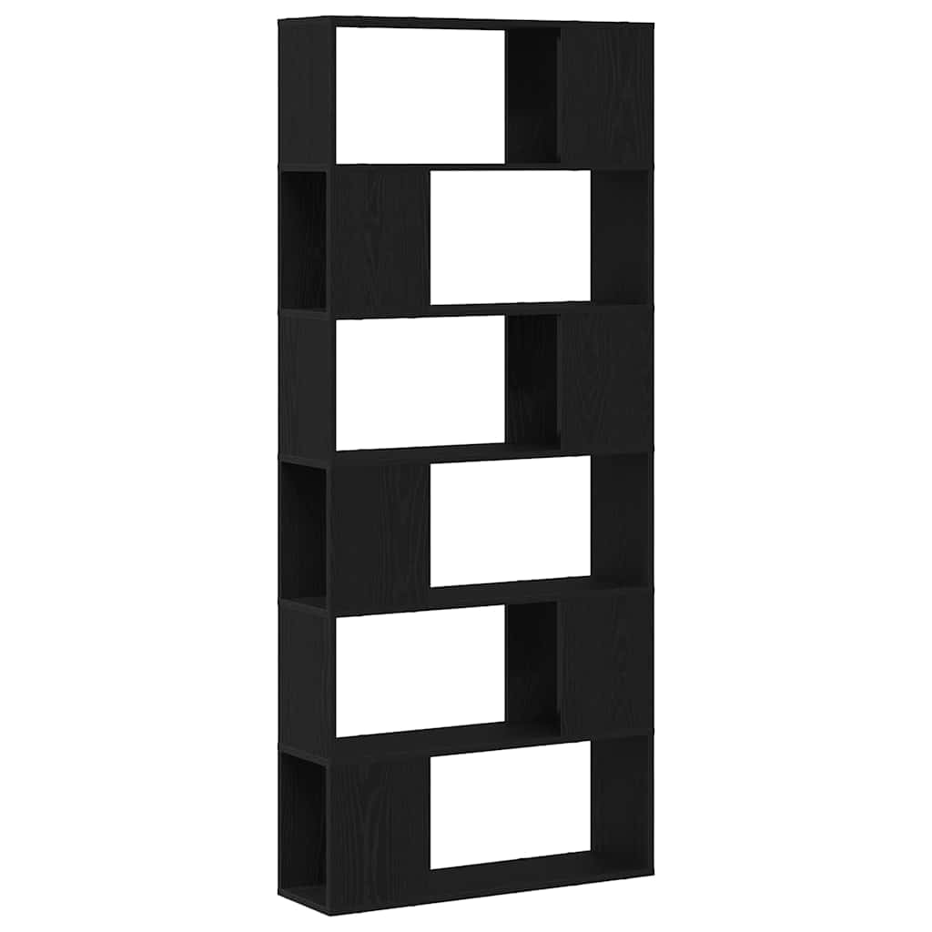 TV-Schrankset Schwarz 80 x 24 x 186 cm Holzwerkstoff