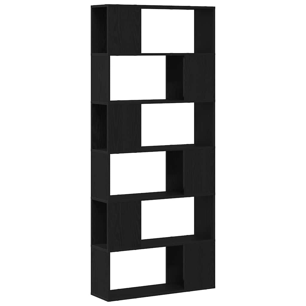 TV-Schrankset Schwarz 80 x 24 x 186 cm Holzwerkstoff