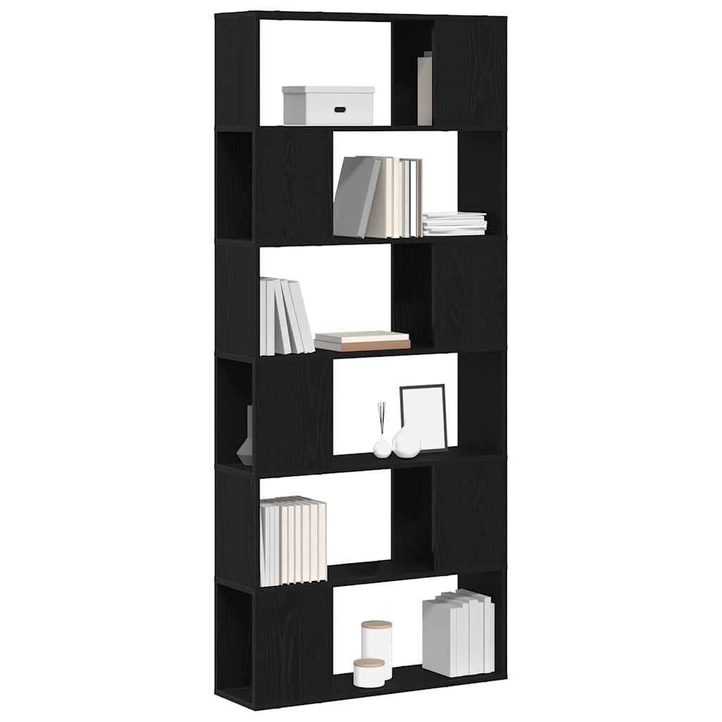 TV-Schrankset Schwarz 80 x 24 x 186 cm Holzwerkstoff