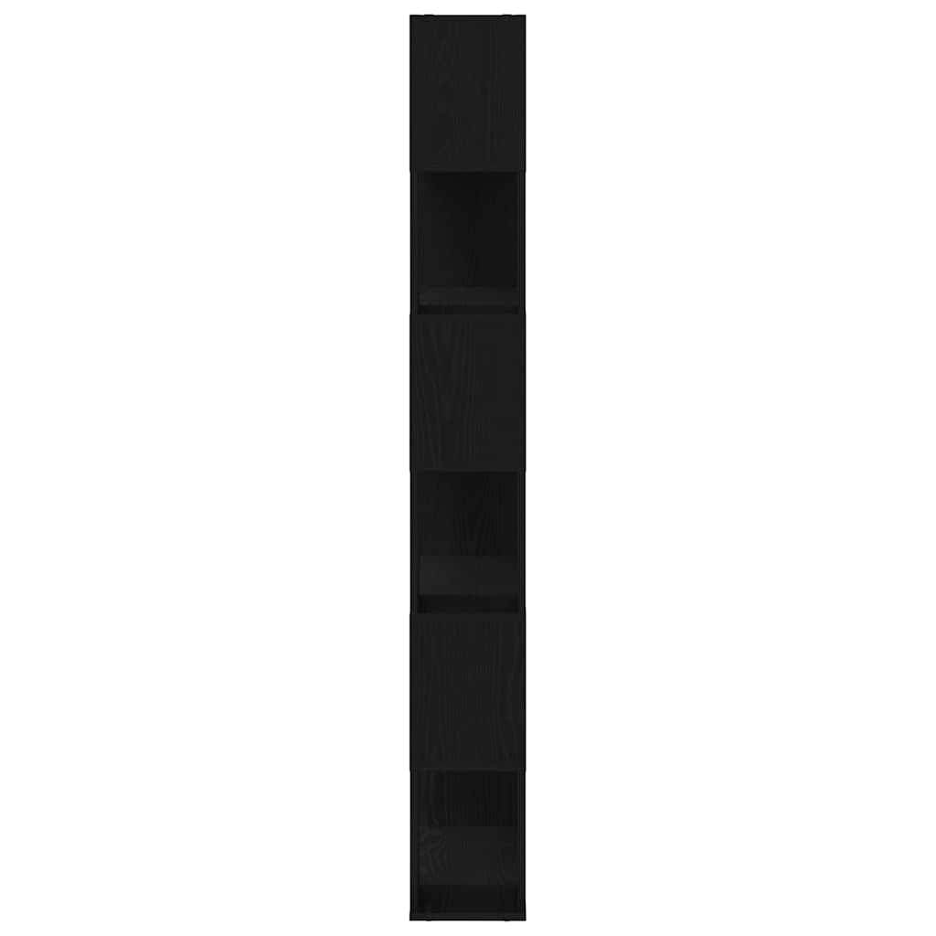 TV-Schrankset Schwarz 80 x 24 x 186 cm Holzwerkstoff