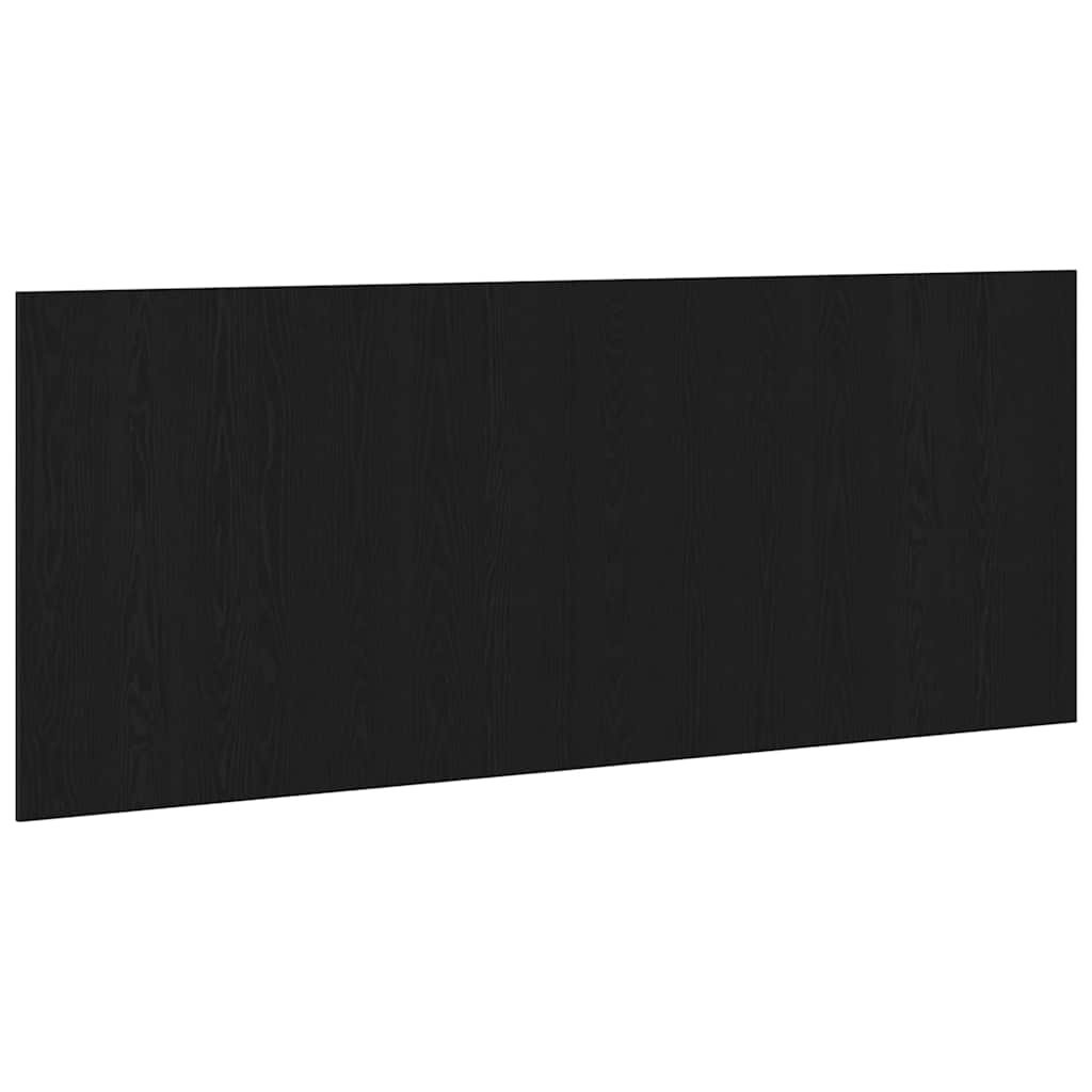 Bettkopfteil Schwarz Eichen-Optik 160 x 1,5 x 80,5 cm