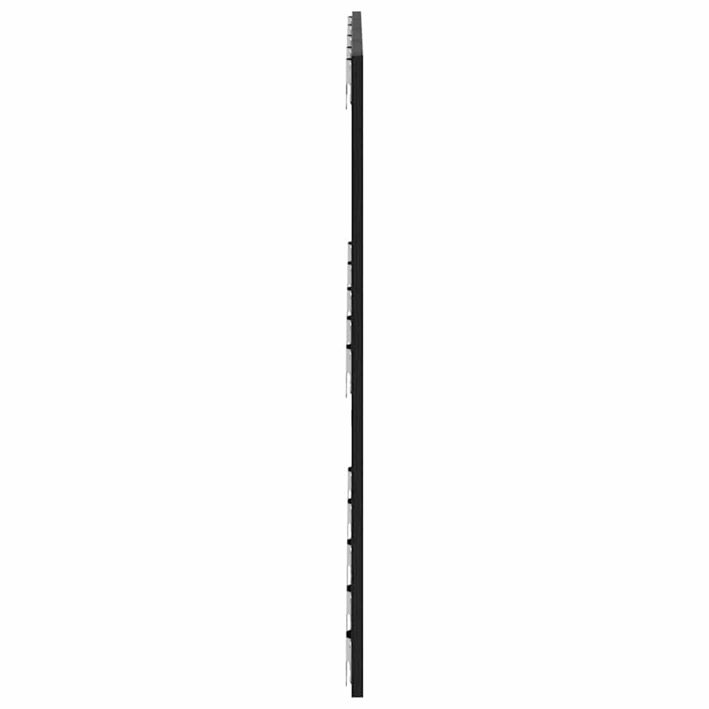 Bettkopfteil Schwarz Eichen-Optik 160 x 1,5 x 80,5 cm