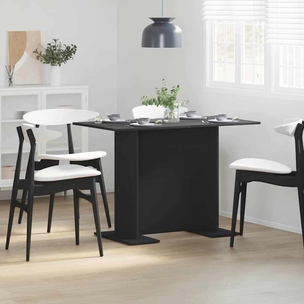 Esstisch Schwarz 110 x 60 x 75 cm Holzwerkstoff