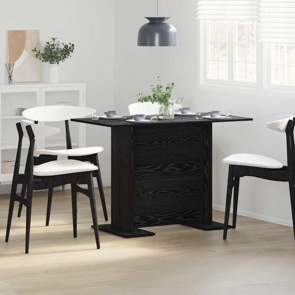 Esstisch Schwarz Eichen-Optik 110 x 60 x 75 cm Holzwerkstoff