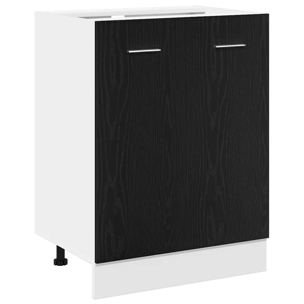 Unterschrank Schwarzeiche 60x46x81,5 cm Holzwerkstoff