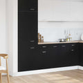 Hängeschrank mit Regal Schwarz Eichen-Optik 40 x 46 x 81.5 cm