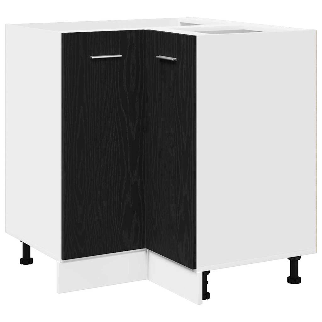 Hängeschrank Schwarz Eichen-Optik 75,5 x 75,5 x 80,5 cm