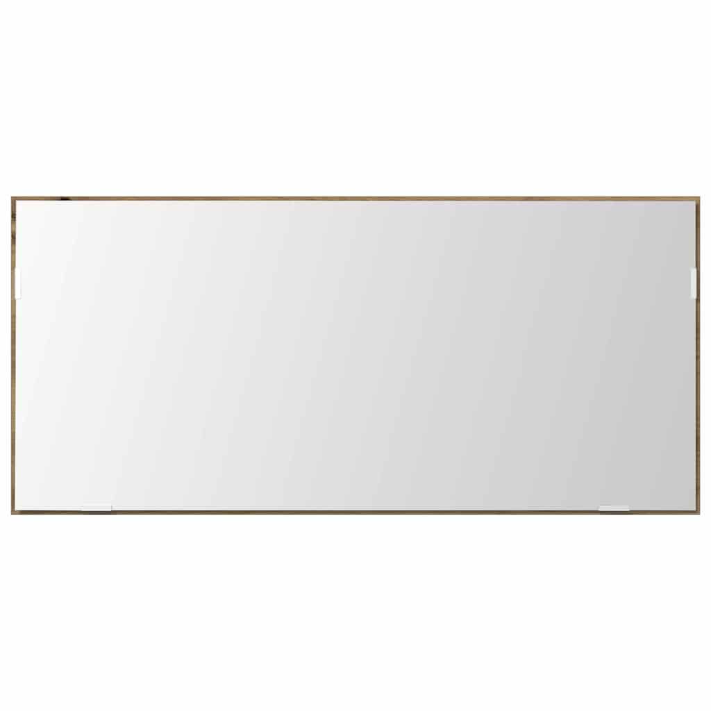 Spiegel Artisan-Eiche 80 x 37 cm Glas und engineered Holz