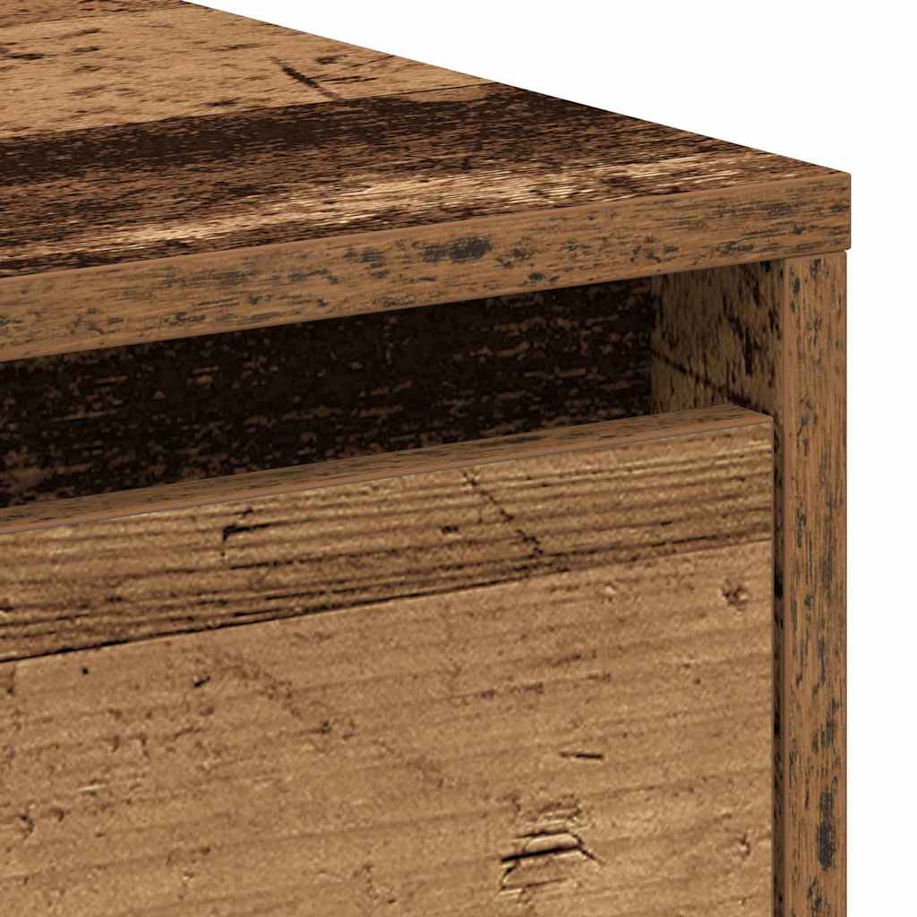Nachttisch mit Schubladen Altholz 45 x 34 x 44 cm Holzwerkstoff