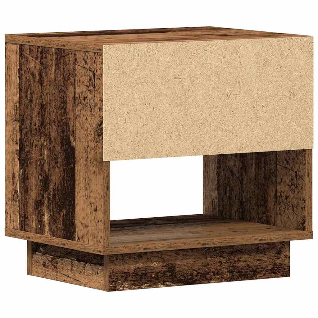 Nachttisch mit Schubladen Altholz 45 x 34 x 44 cm Holzwerkstoff